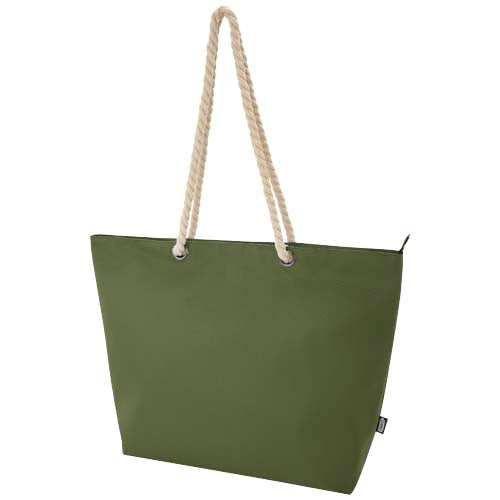 Bolsa de playa refrigeradora de material reciclado GRS con asas de cuerda "Panama" 23L