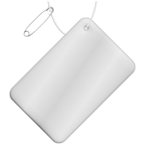 Colgante de PVC reflectante rectangular pequeño H-10 "RFX™" - 1PR09401