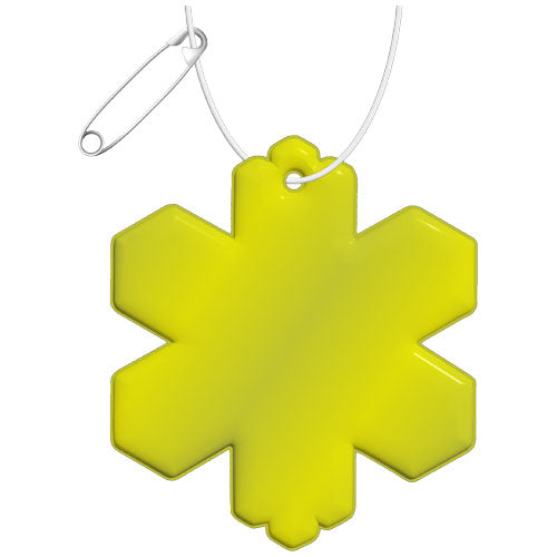 Colgante de PVC reflectante en forma de copo de nieve H-10 "RFX™" - 1PR09813