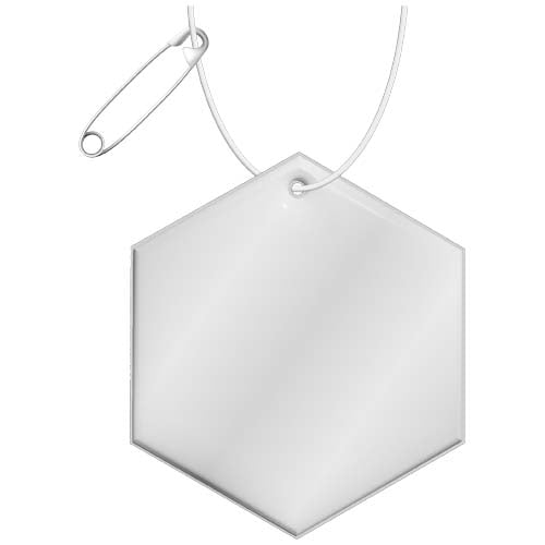Colgante hexagonal ligero de PVC reflectante  "RFX™ H-12" - 1PR13601