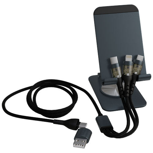 Soporte para teléfono plegable con cable de carga 3 en 1 "SCX.design O32" - 1PX16182