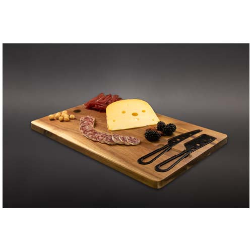 Set de tabla de cortar y cuchillos para queso "SCX.design K06" - imageMood2