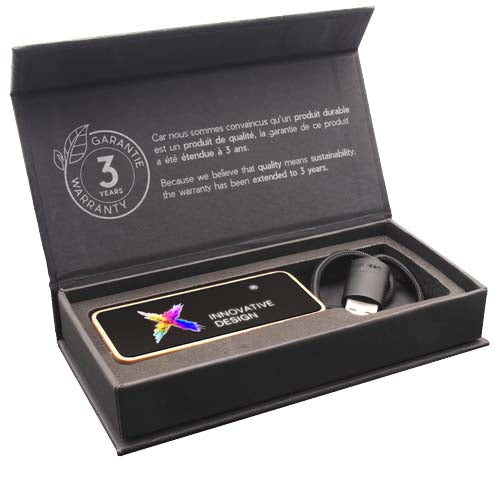 Hub USB 8 en 1 de madera con doble entrada y 6 puertos "SCX.design H21" - imagePackage