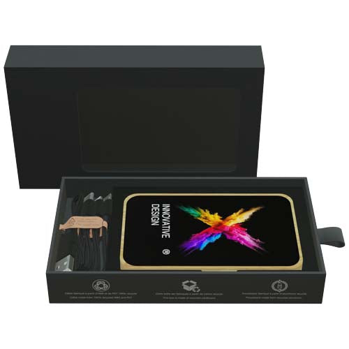 Batería externa de madera de 15 W y 5000 mAh con "MagSafe" "SCX.design P26" - imagePackage