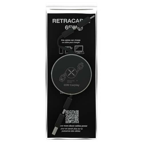 Cable retráctil 4 en 1 de 65 W "SCX.design C42" - imagePackage