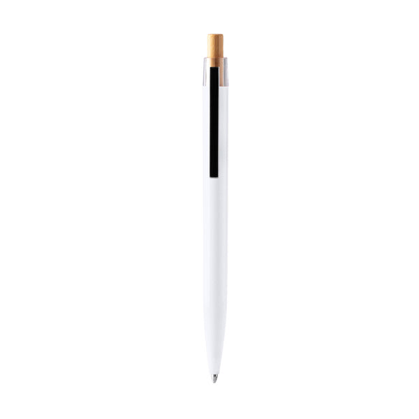 Bolígrafo Diken de ABS reciclado y pulsador de bambú 2026-09-15 15:07:06