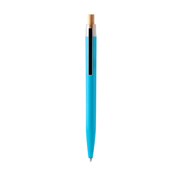 Bolígrafo Diken de ABS reciclado y pulsador de bambú 2026-09-14 12:19:26