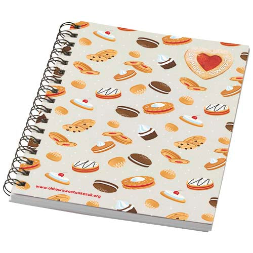 Cuaderno con espiral A6 a color "Desk-Mate®"
