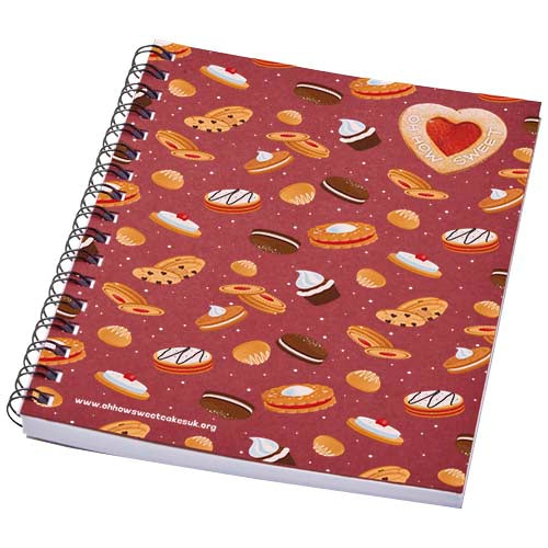 Cuaderno con espiral A6 a color "Desk-Mate®"
