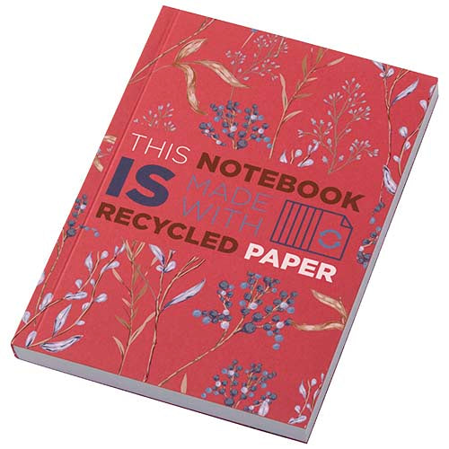 Libreta A6 de tapa blanda con 100 hojas de papel reciclado "Novella Austen"