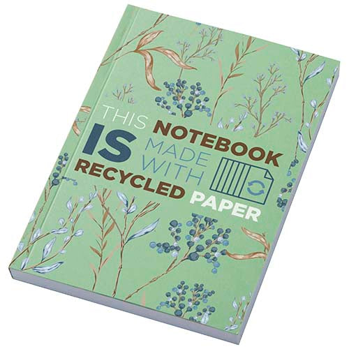 Libreta A6 de tapa blanda con 100 hojas de papel reciclado "Novella Austen"