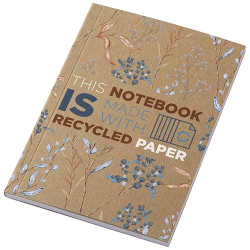Libreta A6 de tapa blanda craft con 50 hojas de papel reciclado "Novella Austen"