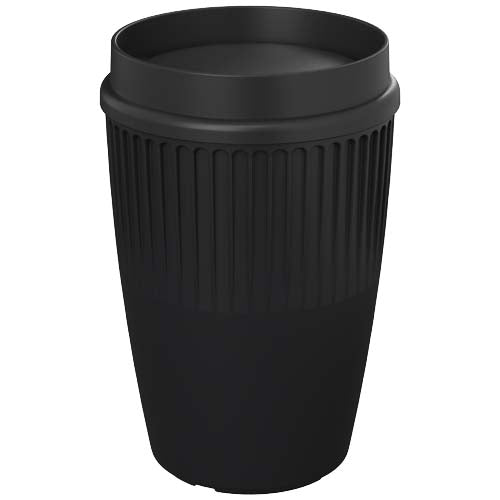 Vaso de 350 ml con tapa de 360° "Cirrus"