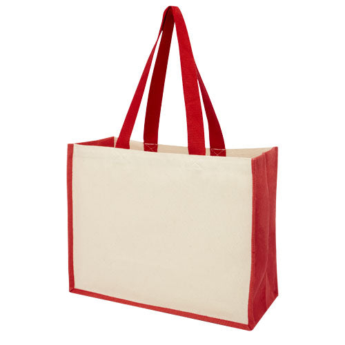 Bolsa Tote para la compra de lona y yute de 320 g/m² "Varai"