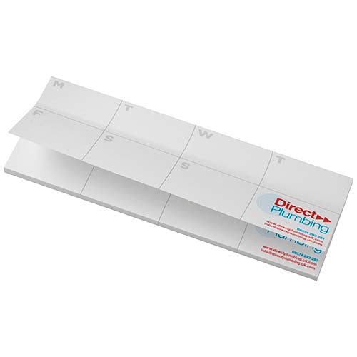 Libreta con notas adhesivas de material reciclado con planificador impreso "Sticky-Mate®"
