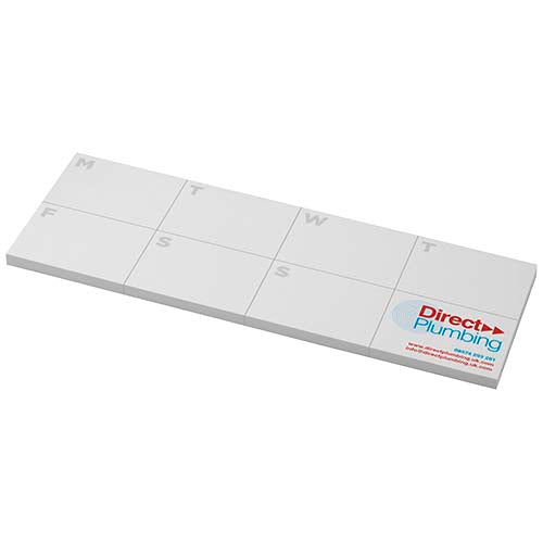 Libreta con notas adhesivas de material reciclado con planificador impreso "Sticky-Mate®"