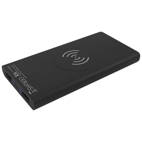 Batería externa inalámbrica de caucho luminosa de 10 000 mAh "SCX.design P40" - imageBack