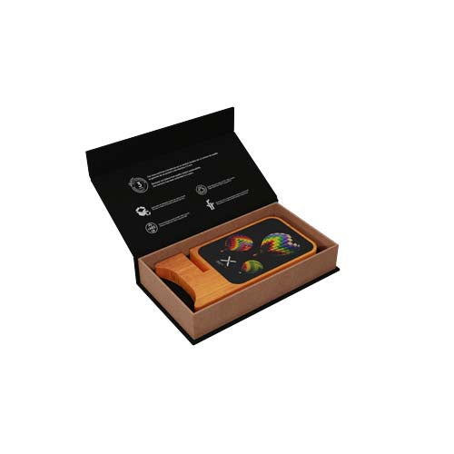Cargador inalámbrico de madera de 15 W luminoso "SCX.design W16" - imagePackage