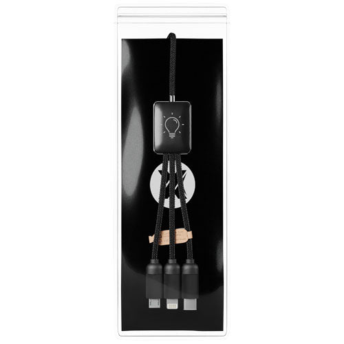 Cable de carga extensible 5 en 1 "SCX.design C28" - imagePackage