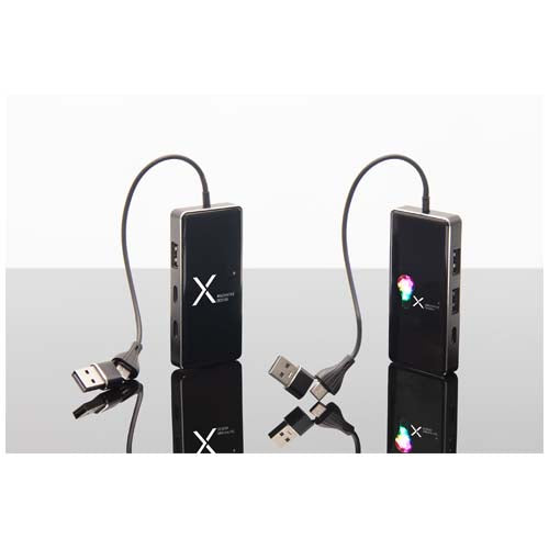Hub USB 8 en 1 con doble entrada y 6 puertos "SCX.design H20" - imageMood2