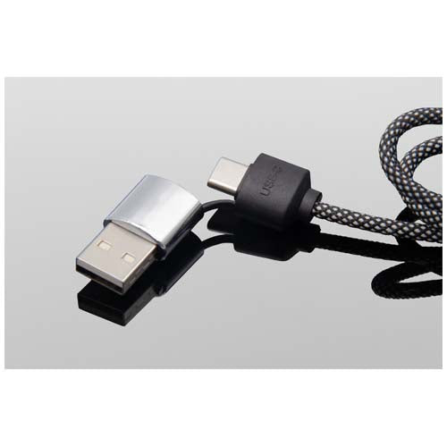 Cable de carga tipo C de 60 W con doble logotipo retroiluminado "SCX.design C33" - imageDetail3