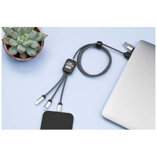 Cable de carga tipo C de 60 W con doble logotipo retroiluminado "SCX.design C33" - imageMood2