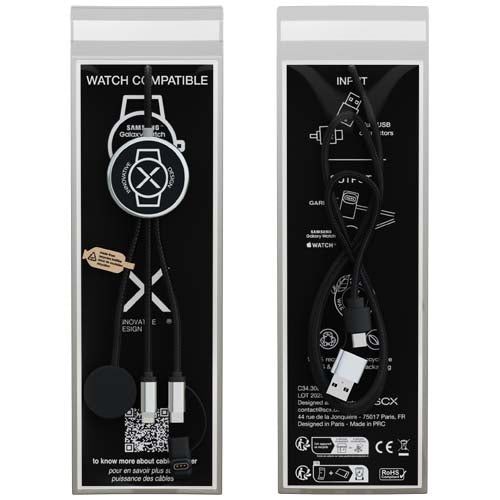 Cable de carga de reloj inteligente 7 en 1 "SCX.design C34" - imagePackage