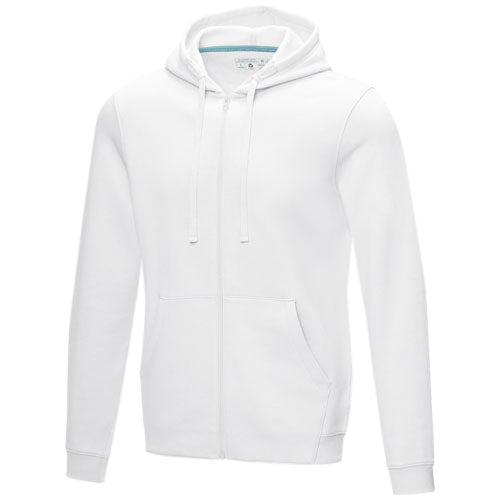 Sudadera con capucha y cremallera completa de orgánico para hombre "Ruby"